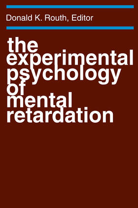 Routh |  The Experimental Psychology of Mental Retardation | Buch |  Sack Fachmedien