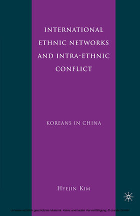 Kim |  International Ethnic Networks and Intra-Ethnic Conflict | eBook | Sack Fachmedien