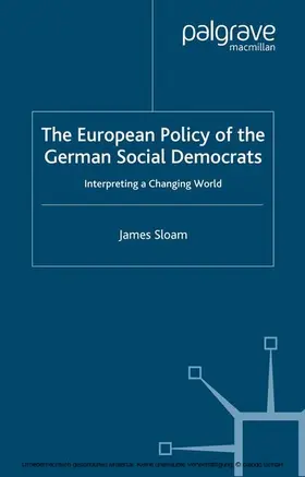 Sloam |  The European Policy of the German Social Democrats | eBook | Sack Fachmedien