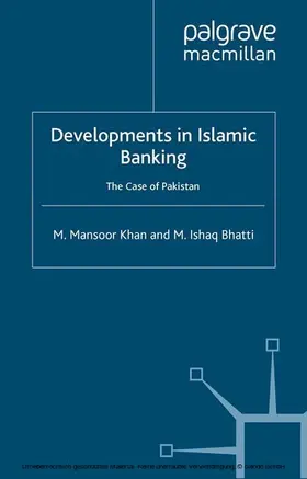 Khan / Bhatti |  Developments in Islamic Banking | eBook | Sack Fachmedien