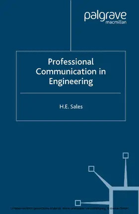 Sales |  Professional Communication in Engineering | eBook | Sack Fachmedien