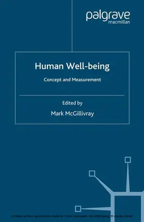 McGillivray |  Human Well-Being | eBook | Sack Fachmedien