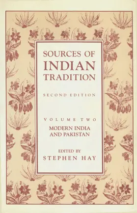 Embree / Hay |  Sources of Indian Tradition - Modern India and Pakistan | Buch |  Sack Fachmedien