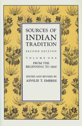 Embree / Dunbar |  Sources of Indian Tradition | Buch |  Sack Fachmedien