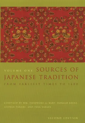 Tiedemann / Bary / Gluck |  Sources of Japanese Tradition | Buch |  Sack Fachmedien