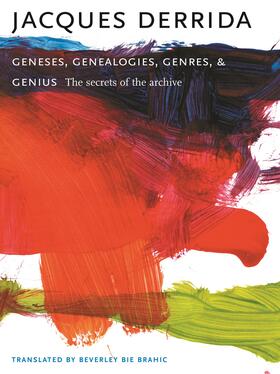 Derrida |  Geneses, Genealogies, Genres, and Genius | Buch |  Sack Fachmedien
