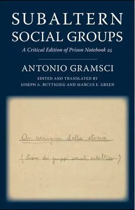 Gramsci / Buttigieg / Green |  Subaltern Social Groups | Buch |  Sack Fachmedien