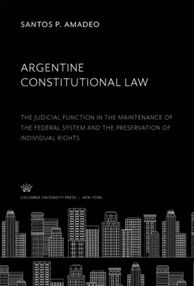 Amadeo |  Argentine Constitutional Law | eBook | Sack Fachmedien