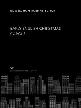 Robbins |  Early English Christmas Carols | eBook | Sack Fachmedien