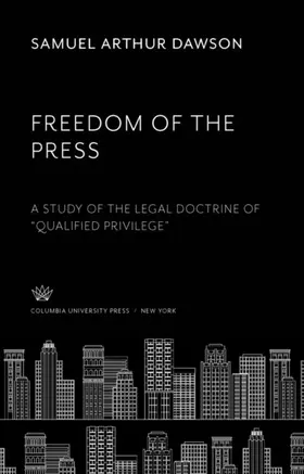 Dawson |  Freedom of the Press | eBook | Sack Fachmedien