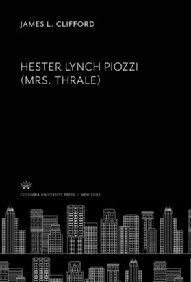 Clifford |  Hester Lynch Piozzi (Mrs. Thrale) | eBook | Sack Fachmedien