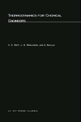 Bett / Rowlinson / Saville |  Thermodynamics for Chemical Engineers | Buch |  Sack Fachmedien