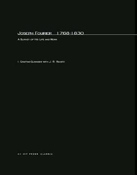 Grattan-Guinness / Grattan-Guiness / Ravetz |  Joseph Fourier, 1768-1830 | Buch |  Sack Fachmedien