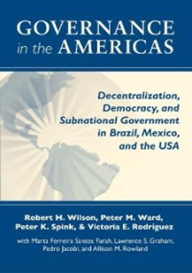 Wilson / Ward / Spink |  Governance in the Americas | eBook | Sack Fachmedien