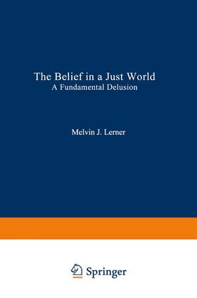 Lerner |  The Belief in a Just World | Buch |  Sack Fachmedien