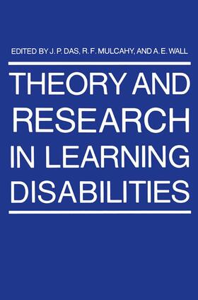 Das |  Theory and Research in Learning Disabilities | Buch |  Sack Fachmedien