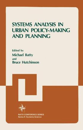 Hutchinson / Batty |  Systems Analysis in Urban Policy-Making and Planning | Buch |  Sack Fachmedien