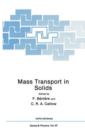 Catlow / Bénière |  Mass Transport in Solids | Buch |  Sack Fachmedien