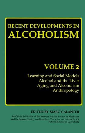 Galanter |  Recent Developments in Alcoholism | Buch |  Sack Fachmedien