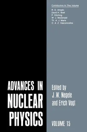 Negele |  Advances in Nuclear Physics | Buch |  Sack Fachmedien