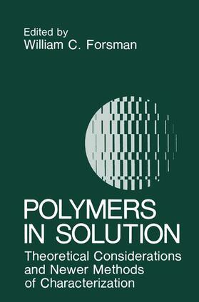 Forsman |  Polymers in Solution | Buch |  Sack Fachmedien