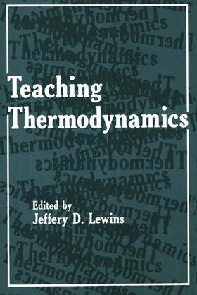 Lewins |  Teaching Thermodynamics | Buch |  Sack Fachmedien