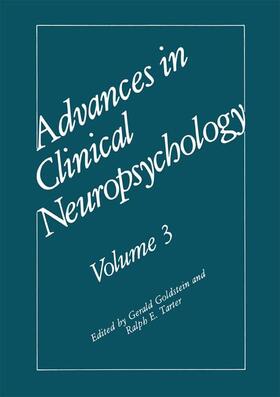 Goldstein / Tarter |  Advances in Clinical Neuropsychology | Buch |  Sack Fachmedien