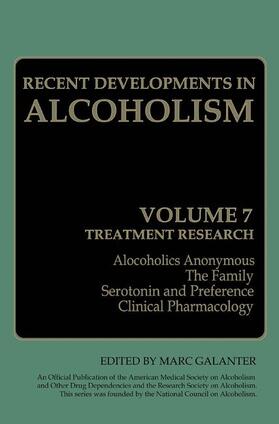 Galanter |  Recent Developments in Alcoholism | Buch |  Sack Fachmedien