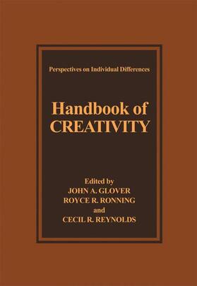 Glover / Reynolds / Ronning |  Handbook of Creativity | Buch |  Sack Fachmedien