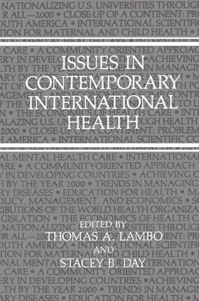 Lambo / Day |  Issues in Contemporary International Health | Buch |  Sack Fachmedien