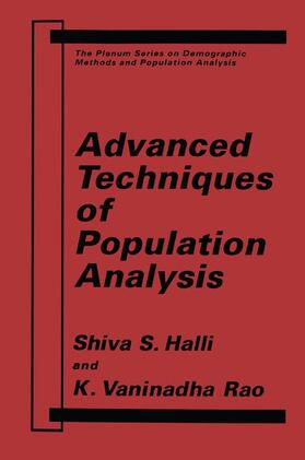 Rao / Halli |  Advanced Techniques of Population Analysis | Buch |  Sack Fachmedien