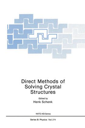Schenk |  Direct Methods of Solving Crystal Structures | Buch |  Sack Fachmedien