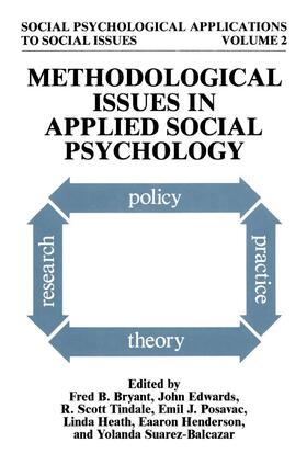 Bryant / Edwards / Tindale |  Methodological Issues in Applied Social Psychology | Buch |  Sack Fachmedien