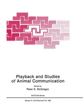 McGregor |  Playback and Studies of Animal Communication | Buch |  Sack Fachmedien