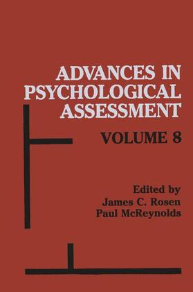 McReynolds / Rosen |  Advances in Psychological Assessment | Buch |  Sack Fachmedien