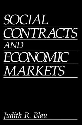 Blau |  Social Contracts and Economic Markets | Buch |  Sack Fachmedien