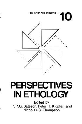 Bateson / Thompson / Klopfer |  Perspectives in Ethology | Buch |  Sack Fachmedien