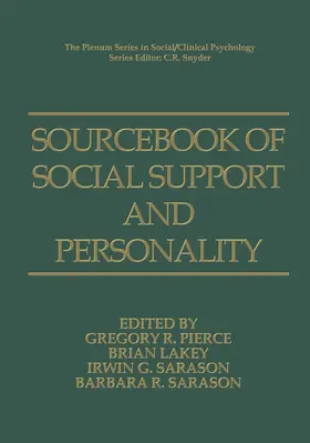 Pierce / Sarason / Lakey |  Sourcebook of Social Support and Personality | Buch |  Sack Fachmedien