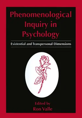 Valle |  Phenomenological Inquiry in Psychology | Buch |  Sack Fachmedien