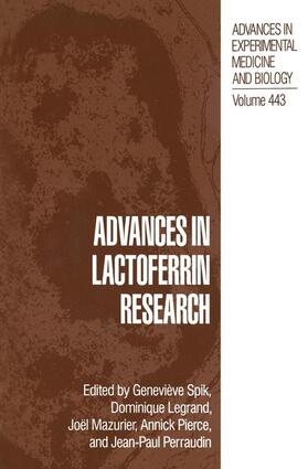 Spik / Parraudin / Legrand |  Advances in Lactoferrin Research | Buch |  Sack Fachmedien