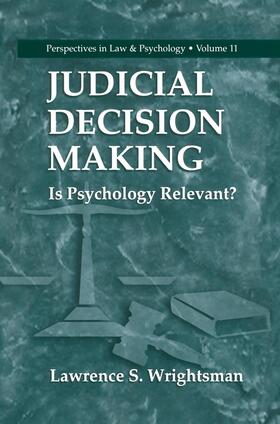 Wrightsman |  Judicial Decision Making | Buch |  Sack Fachmedien