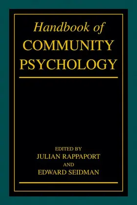 Rappaport / Seidman |  Handbook of Community Psychology | Buch |  Sack Fachmedien