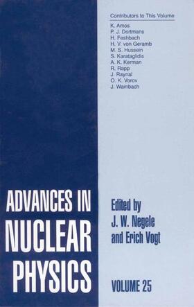 Vogt / Negele |  Advances in Nuclear Physics | Buch |  Sack Fachmedien