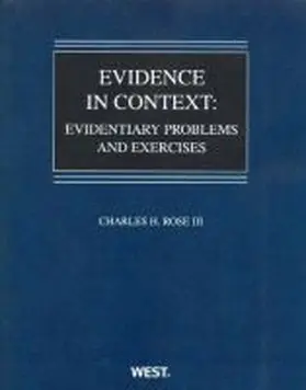 Iii |  Evidence in Context | Buch |  Sack Fachmedien