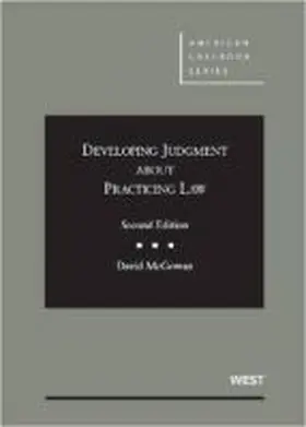 Mcgowan |  Developing Judgment About Practicing Law | Buch |  Sack Fachmedien