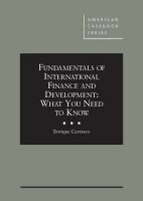 Carrasco |  Fundamentals of International Finance and Development | Buch |  Sack Fachmedien