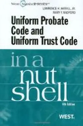 Jr |  Uniform Probate Code and Uniform Trust Code in a Nutshell | Buch |  Sack Fachmedien