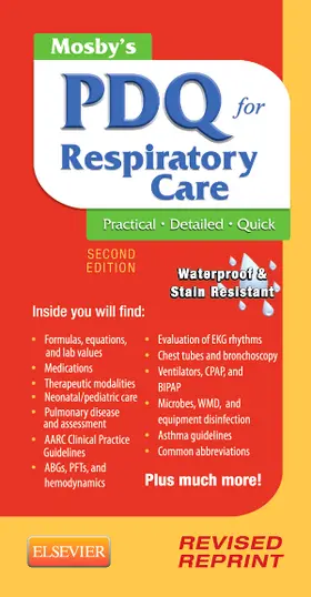 Corning |  Mosby's PDQ for Respiratory Care - Revised Reprint | Buch |  Sack Fachmedien