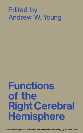 Young |  Functions of the Right Cerebral Hemisphere | eBook | Sack Fachmedien