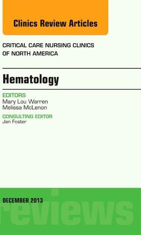 McLenon |  Hematology, an Issue of Critical Care Nursing Clinics | Buch |  Sack Fachmedien